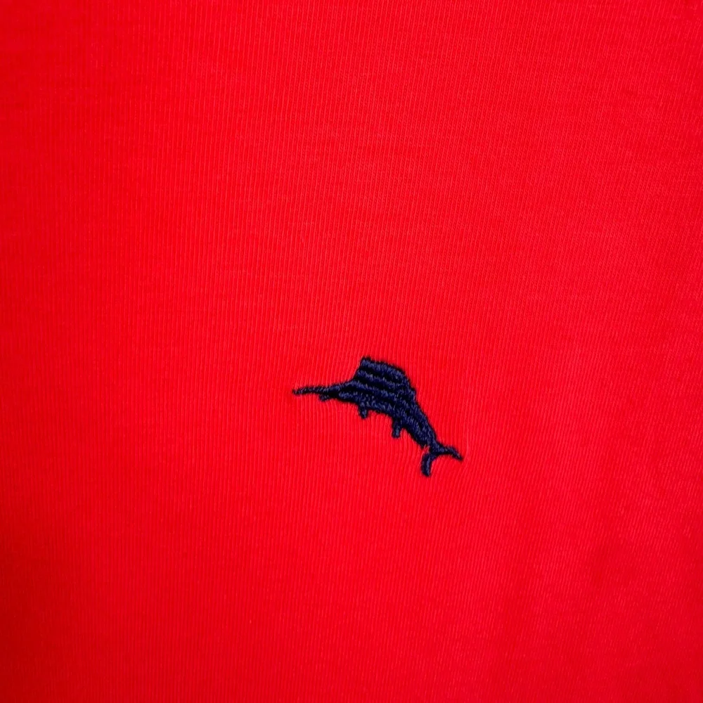 Tommy Bahama Mens Coral Short Sleeve Crew Neck Marlin‎ Logo Cotton T-Shirt Large